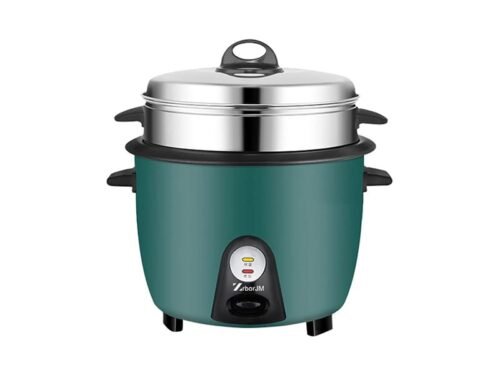 Non-stick Electric Roll Drum Rice Cooker With Steamer
