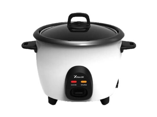 Mini Electric Drum Rice Cooker With Glass Lid