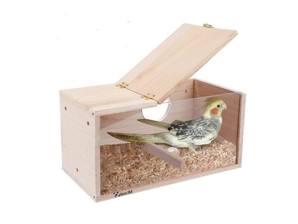 B-JMH6512 Parakeet Bird Nesting Box Transparent Acrylic