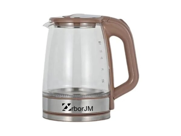 EKJM-8808 Home Applances Electric Glass Kettle (2.2L, Pink)